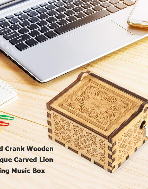 Load image into Gallery viewer, Gifts for Mom Music Box from Daughter Hand Crank Engraved Musical Box
