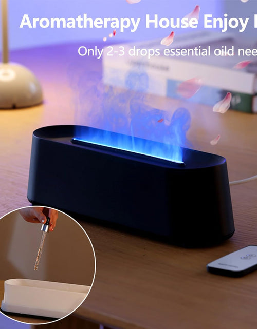 Load image into Gallery viewer, Air Humidifier with 7 Colors Light, Aromatherapy Diffuser, Oil Diffuser, Black
