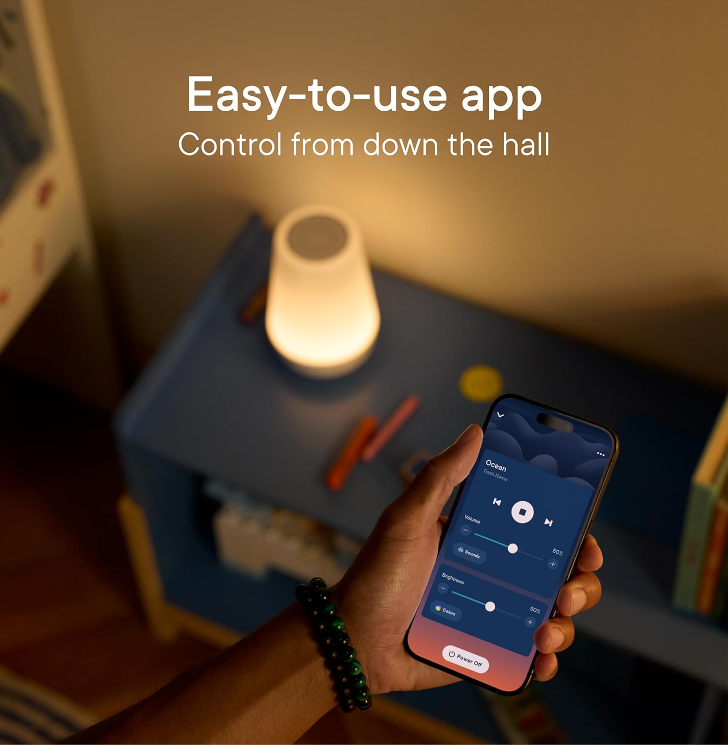 Rest Baby Sound Machine, Night Light | 2nd Gen | Sleep Trainer, Time-to-Rise Alarm Clock, White