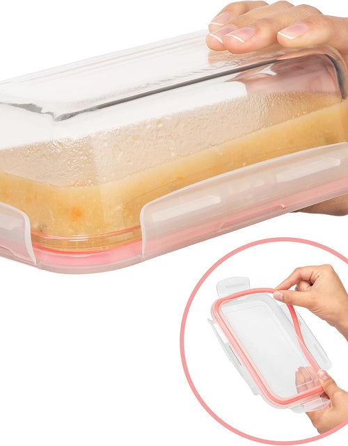 Load image into Gallery viewer, 10 PC Glass Food Storage Containers with Multi Color Lids - 63, 40, 28, 25 &amp; 11 Oz Airtight &amp; Leakproof Lunch Bento Boxes
