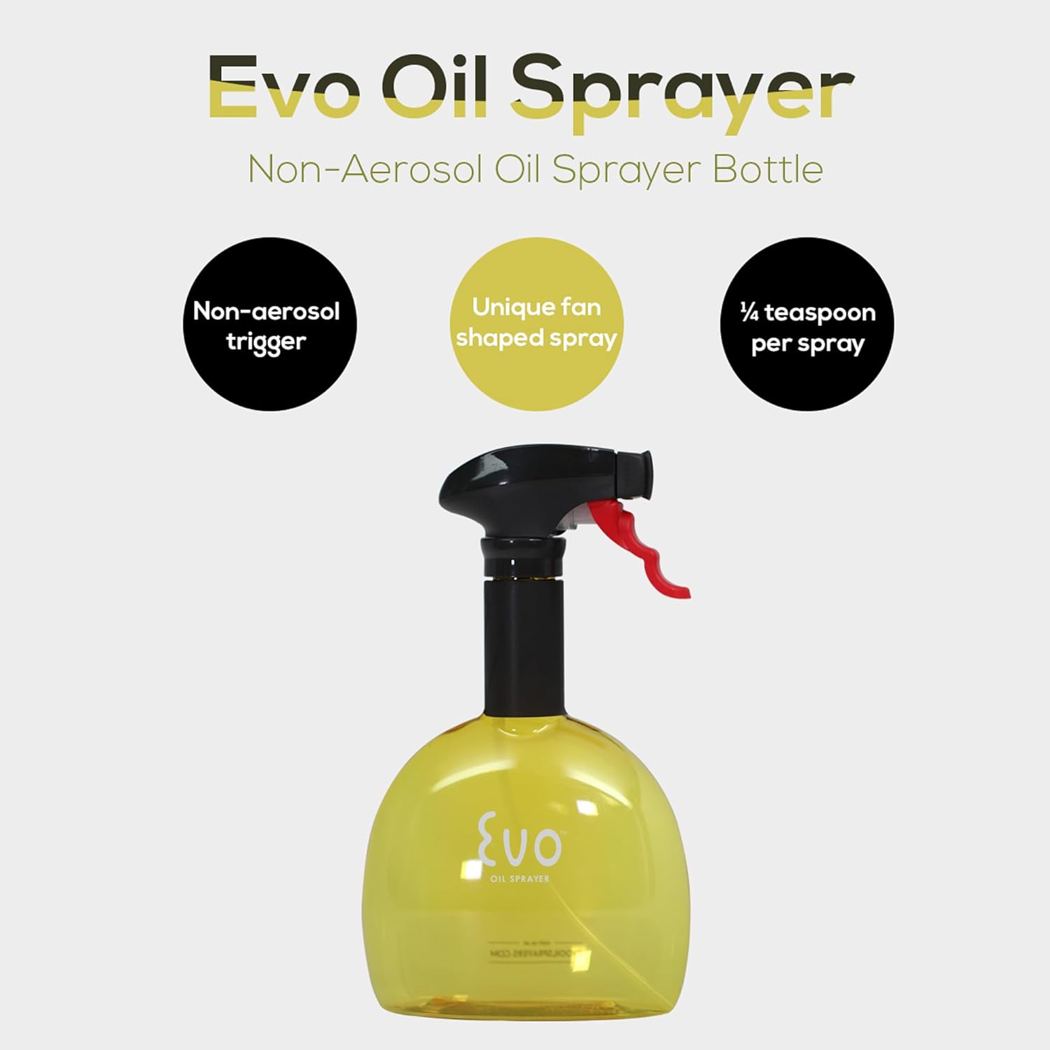 Mini Oil Sprayers, Non-Aerosol for Olive Oil, Cooking Oils, and Vinegars, 8-Ounce
