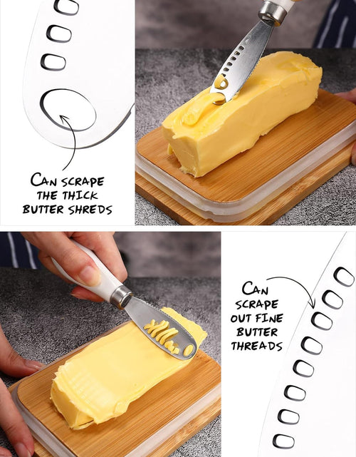 Load image into Gallery viewer, Butter Dish with Lid for Countertop, with Double High-quality Silicone Good Kitchen Gift White
