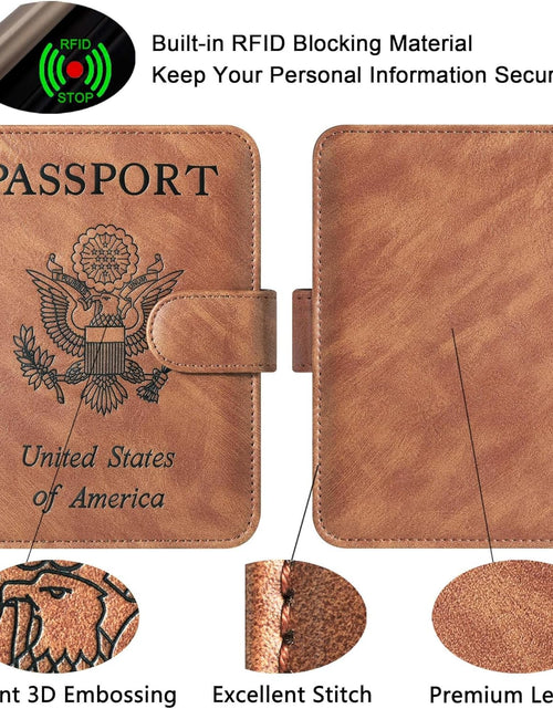Load image into Gallery viewer, Passport Holder Cover Wallet Travel Essentials Accessories for Men Women (2#Brown)
