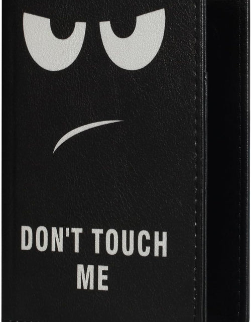 Load image into Gallery viewer, Passport Holder Cover Case PU Leather RFID Blocking Card Holder Cute Luggage Wallet Case for Women Men, Don&#39;t Touch
