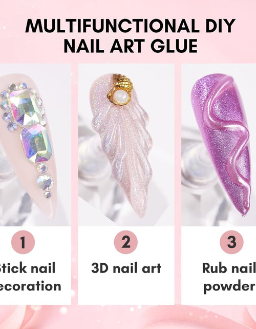 Load image into Gallery viewer, Nail Rhinestone Glue for Nails, Super Strong Gel Nail Glue for Nail Charm 3D Nails Bling
