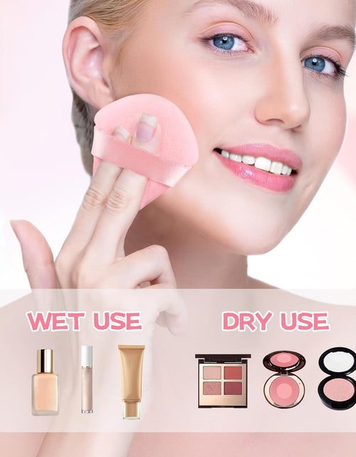 Load image into Gallery viewer, 8 Pieces Triangle Powder Puff Face Soft Triangle Makeup Puff Velour Cosmetic Foundation Blender Sponge
