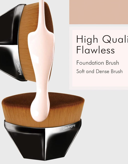 Load image into Gallery viewer, Kabuki Hexagon Face Blush Liquid Powder Foundation Brush for Blending Liquid, Black
