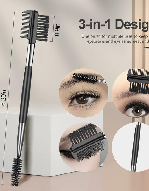 Load image into Gallery viewer, Eyebrow Brush Eyelash Separator Brow Comb &amp; Lash Spoolie Professional Eye Makeup Tools (3 Pieces Set)

