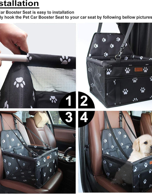 Load image into Gallery viewer, Pet Dog Booster Seat, with Upgrade Support Rod, Small and Medium Pets
