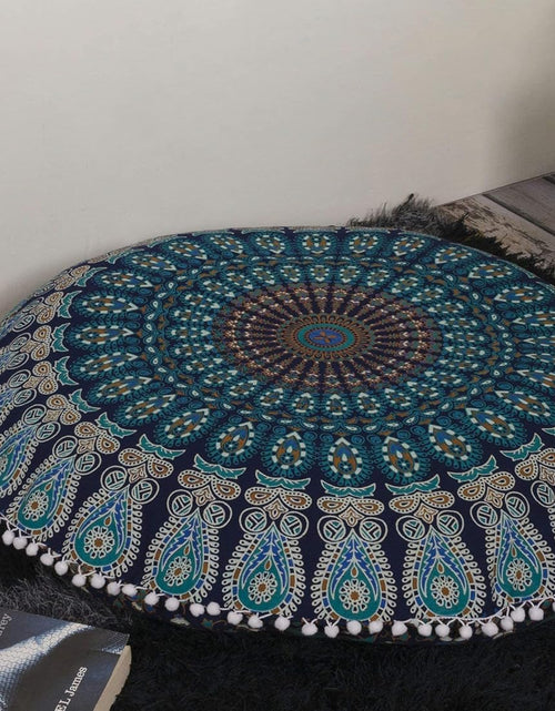 Load image into Gallery viewer, Large Hippie Mandala Floor Pillow Cover ( 32 Inches)
