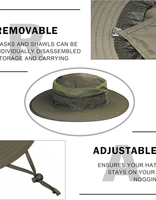 Load image into Gallery viewer, Outdoor UV Sun Protection Fishing Cap with Removable Flap | Army Green
