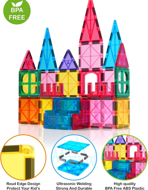 Load image into Gallery viewer, 57PCS Magnetic Tiles Building Blocks Set | Educational
