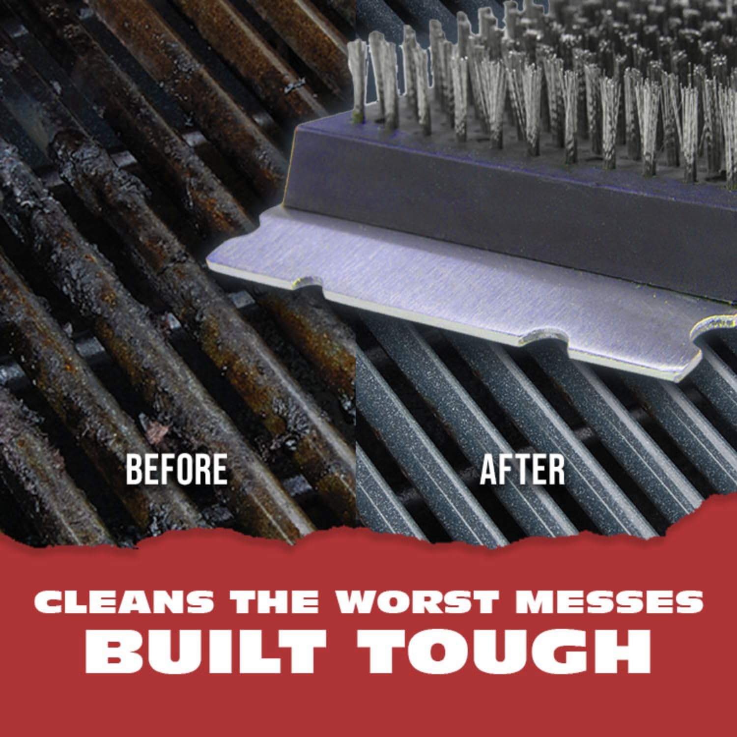 BBQ-Aid Grill Brush and Scraper for Barbecue No Scratch- BBQ Grill Brush for Any Grill