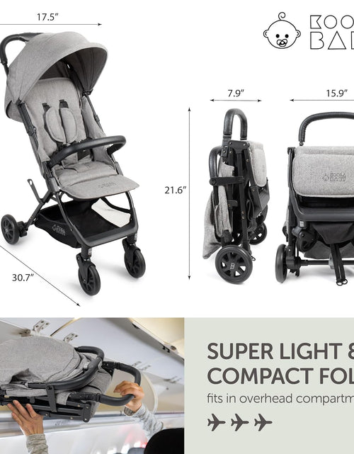 Load image into Gallery viewer, Lightweight Travel Stroller for Baby &amp; Toddlers - Easy Fold &amp; Compact Stroller with Canopy
