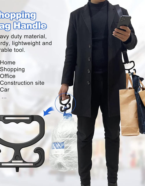 Load image into Gallery viewer, Grocery Bag Shopping Bag Holder Handle Carrier Each Handle Holds Up to 80lbs. 2 Pack Carrier Tool
