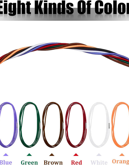 Load image into Gallery viewer, 8 Pieces 3.28 Ft Trash can Bands Large Rubber Bands Garbage Can Bag Holder 13-30 Gallon Garbage Can, 8 Colors
