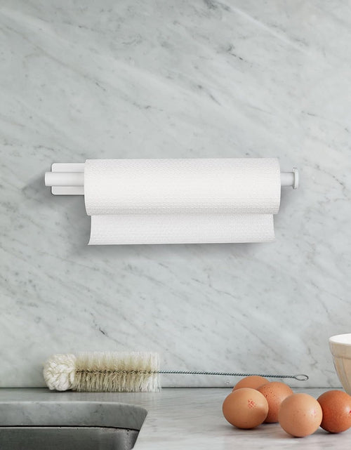 Load image into Gallery viewer, Paper Towel Holder Under Cabinet, Self Adhesive Wall Mount Paper Towel Holder
