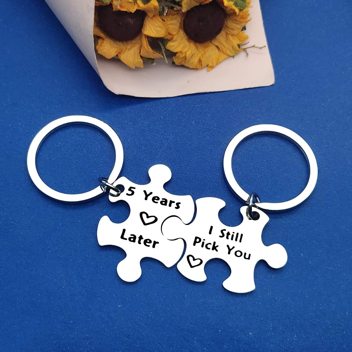 Cute Heart Shaped Keychains As Gift for Couple, Fashion Trendy Keychains for Car Key Decor, Trendy All-match Kawaii Accessories As B