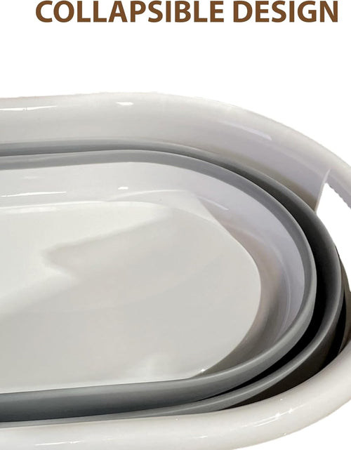 Load image into Gallery viewer, Collapsible Laundry Basket, Space-Saving, Lightweight, Compact &amp; Durable, Perfect for Home and Travel, Oval
