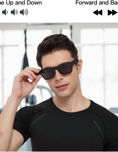 Load image into Gallery viewer, Smart Glasses,Polarized Sunglasses with Bluetooth Speaker,Athletic/Outdoor UV Protection and Voice Control,Unisex (Grey Lens)

