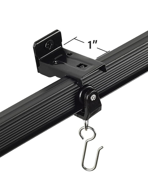Load image into Gallery viewer, Black Wall Mount Brackets for Black Flexible Curtain Track, Bendable Curtain Track Wall Mounting Hardware (20 PCS)
