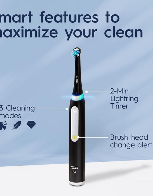 Load image into Gallery viewer, Deep Clean Rechargeable Electric Powered Toothbrush, Black with iO Series 3 Limited, 2 Brush Heads and Travel Case
