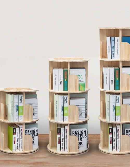 Load image into Gallery viewer, Rotating Bookshelf 360 Display 4 Tier Floor Standing Bookcase Storage Rack
