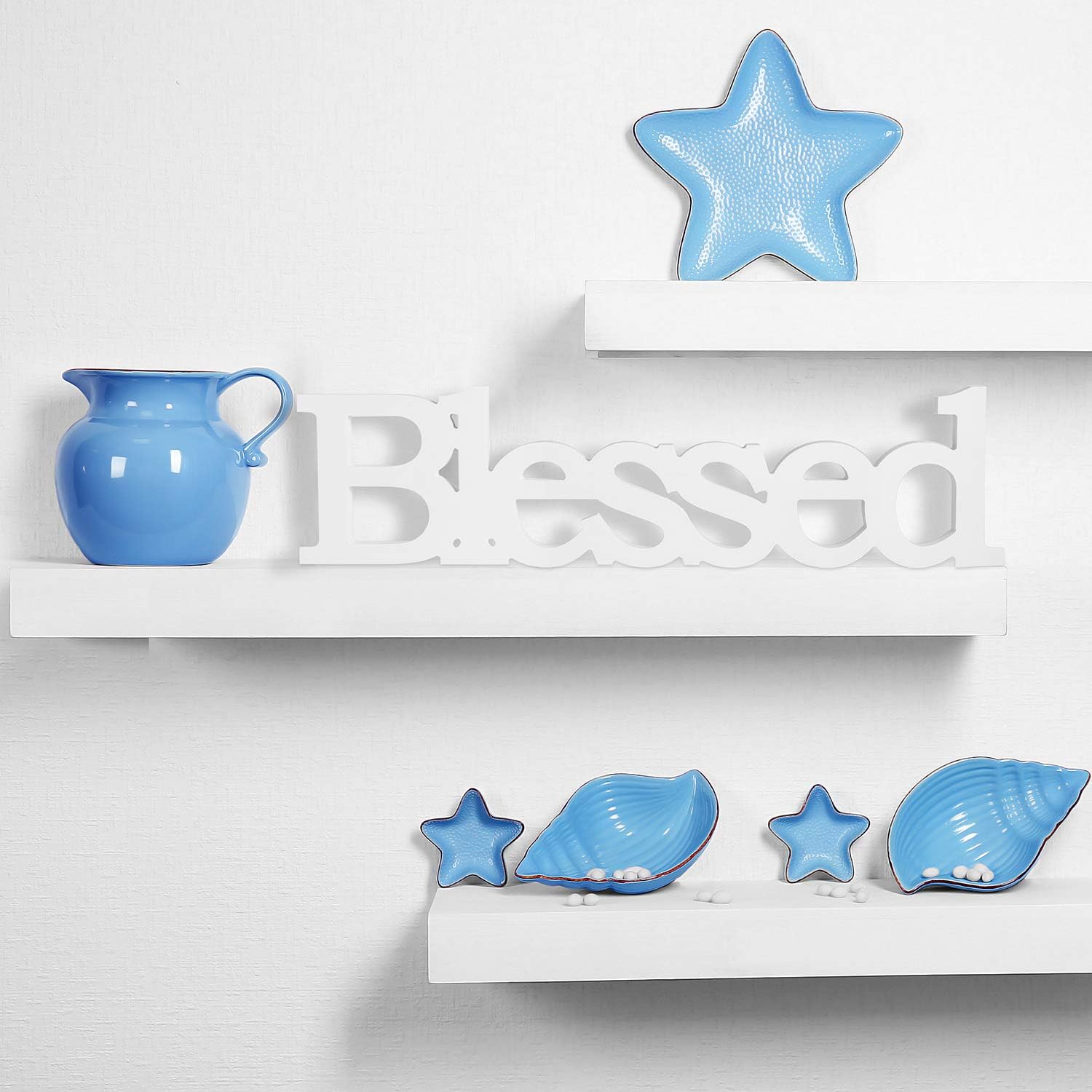 Blessed Letter Table Sign Blessed Standing Letter Table Sign Rustic Wooden Home Signs