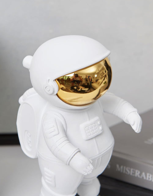 Load image into Gallery viewer, Astronaut Figurine Sculpture Home Decor Modern Statue Table Centerpiece Crafts Polyresin Arts Gifts White 7.5 inch
