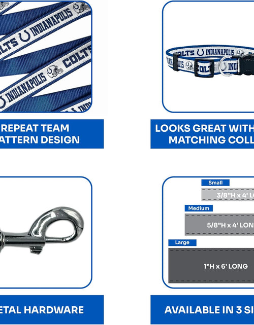Load image into Gallery viewer, PET Leash Indianapolis Colts Dog Leash, Small Football Team Leash for Dogs &amp; Cats
