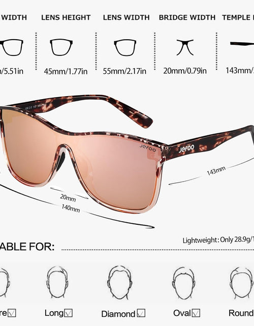 Load image into Gallery viewer, Polarized Sunglasses Men Trendy Mirrored shades Women Reflective Sun Glasses UV Protection
