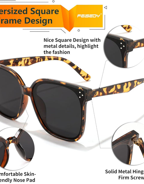 Load image into Gallery viewer, Retro Square Polarized Sunglasses Women Men Vintage Minimalist Shades B2600
