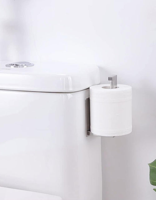 Load image into Gallery viewer, Self Adhesive Toilet Tissue Holder for Toilet Roll Bathroom Stick on Wall Stainless Steel Brushed
