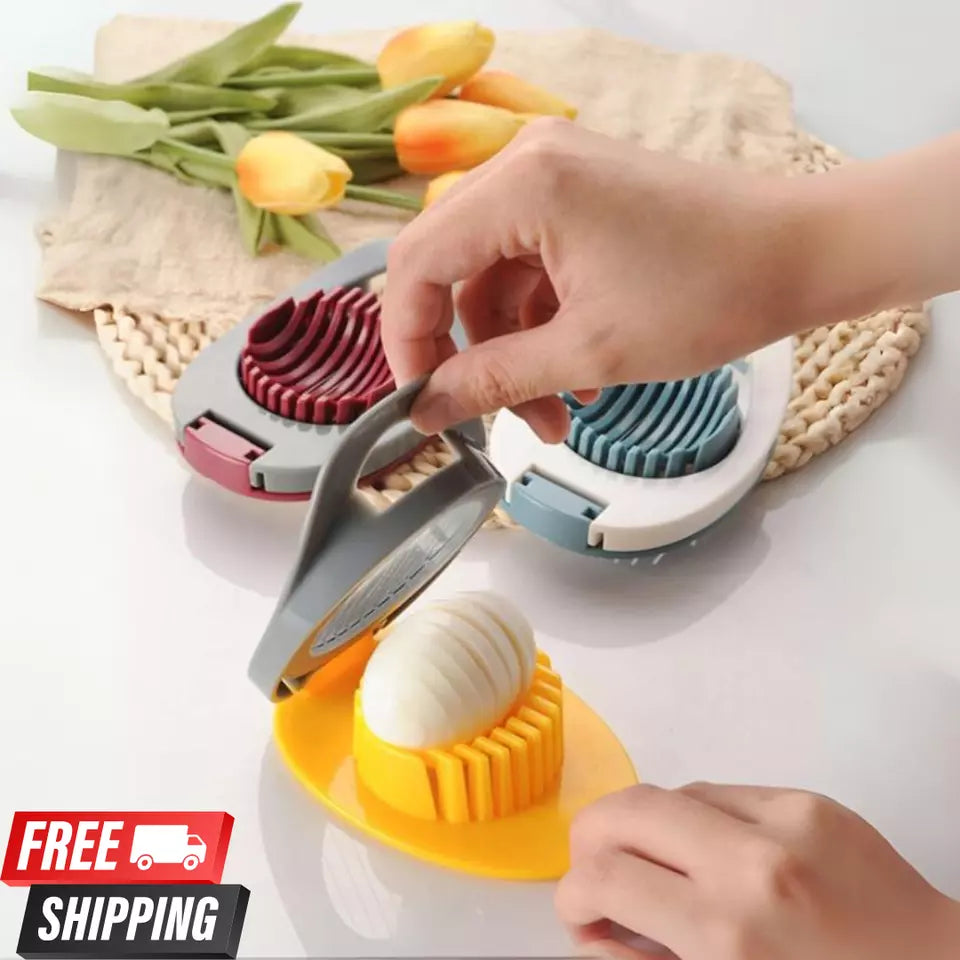 Egg Slicer for Boiled Eggs Strawberry Cutter with Stainless Steel Wire ( 1 pieces)