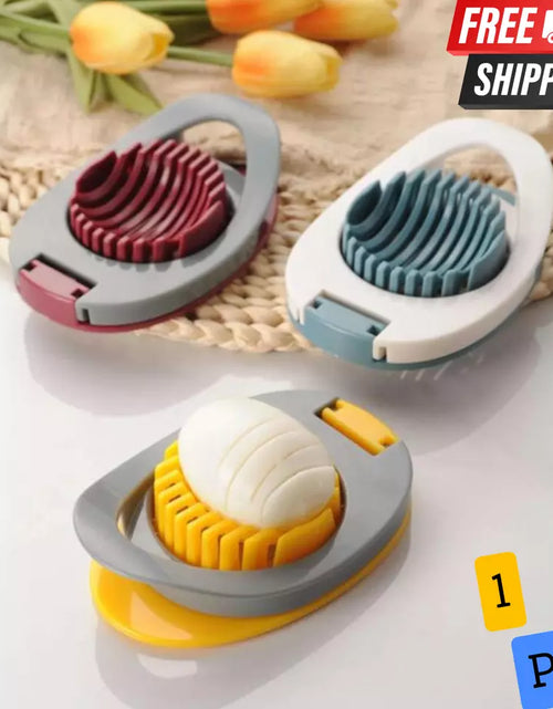 Load image into Gallery viewer, Egg Slicer for Boiled Eggs Strawberry Cutter with Stainless Steel Wire ( 1 pieces)
