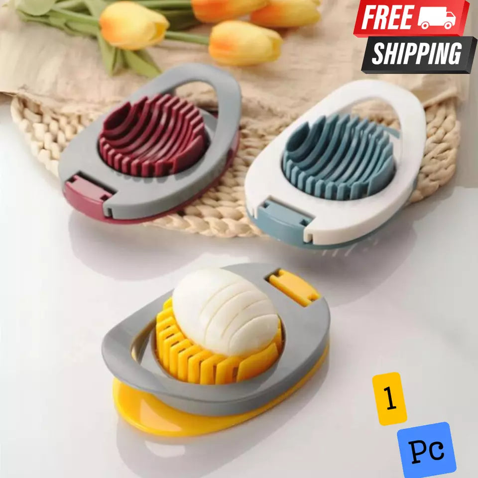 Egg Slicer for Boiled Eggs Strawberry Cutter with Stainless Steel Wire ( 1 pieces)