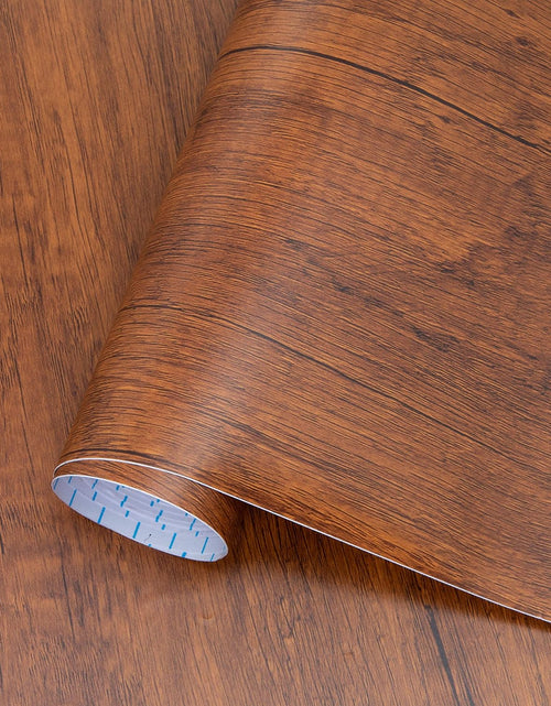 Load image into Gallery viewer, Peel and Stick Wood Grain Contact Paper 17.71&quot; X 118&quot; Brown Wooden Look Wallpaper Self-Adhesive
