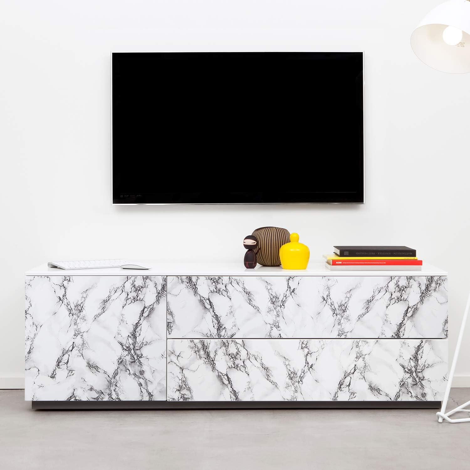 Marble Kitchen Countertop Peel and Stick Wallpaper Table Desk Furniture Counter Top Covers 15.8x78.8 in