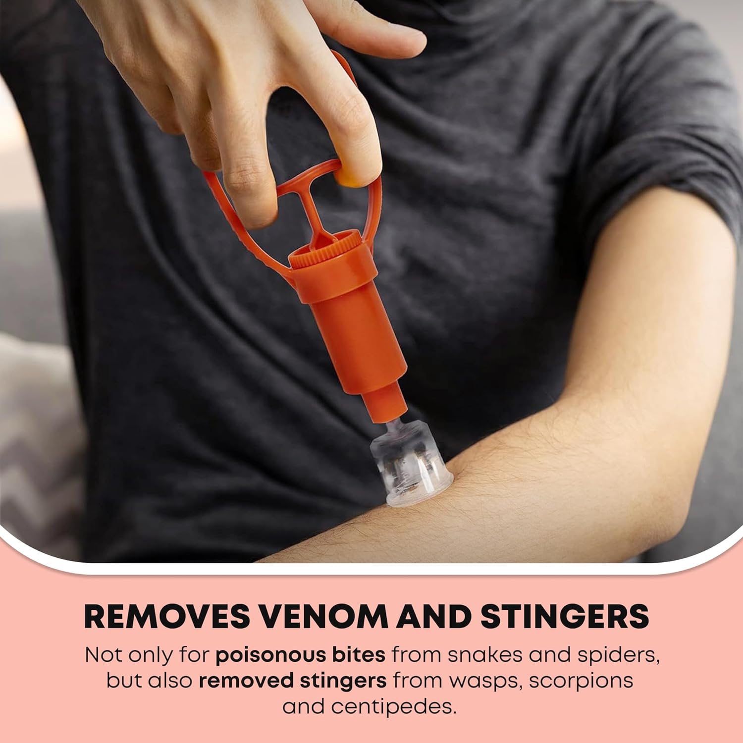 First Aid Snake Bite Venom Extractor Kit Latex Free