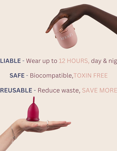 Load image into Gallery viewer, Menstrual Cup with Sterilizing Cup - Reusable, Easy to Use, Small Size
