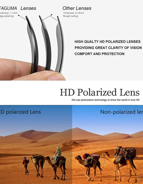 Load image into Gallery viewer, Polarized Sports Sunglasses For Men Cycling Driving Fishing 100% UV Protection (Matte Black Frame/Grey Lens)
