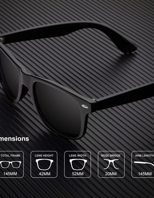 Load image into Gallery viewer, Polarized Sunglasses for Men and Women Matte Finish Sun glasses Color Mirror Lens UV Blocking (3 Pack)

