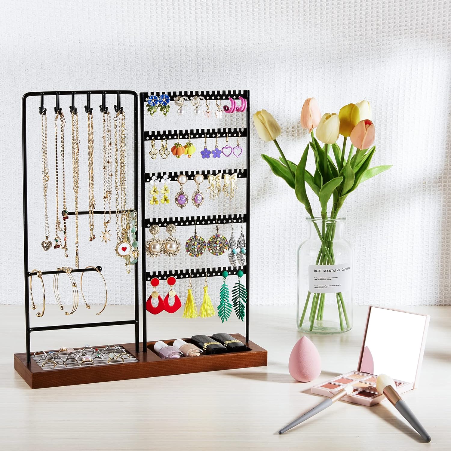Jewelry Holder Organizer Stand Tree for Earring Necklace Ring Bracelets Display and Storage