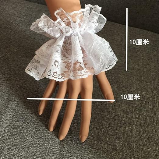 Lolita Lace Gloves White Hand Sleeve Sexy Lace Elastic Bracelet