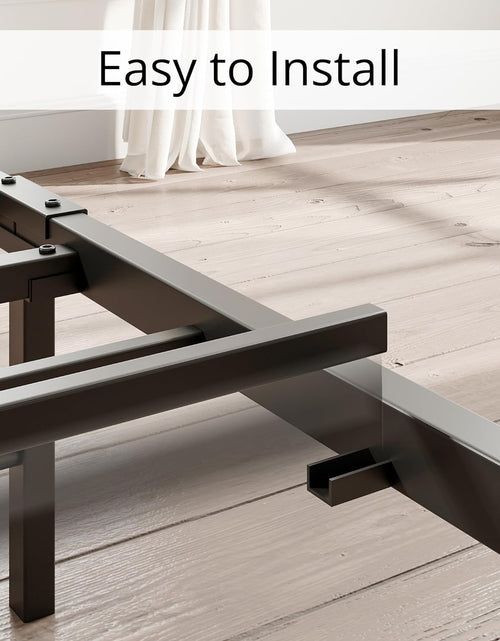 Load image into Gallery viewer, King Size Bed Frame, Storage Headboard with Charging Station, Solid and Stable, Easy Assembly
