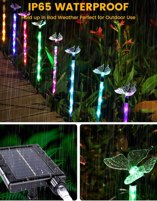 Load image into Gallery viewer, Set of 8 Plastic Solar Garden Lights for Garden Decor - Upgraded Solar Lights with Remote,8 Modes
