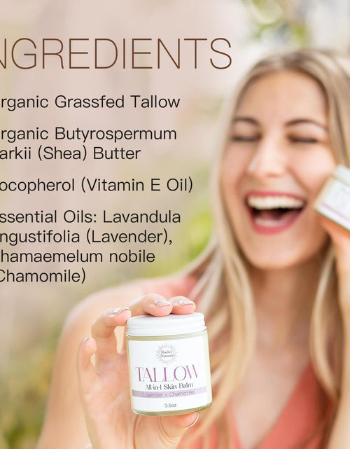 Load image into Gallery viewer, Organic Tallow Balm - 3.5oz Jar - Lavender Chamomile - All-In-One Skin Balm
