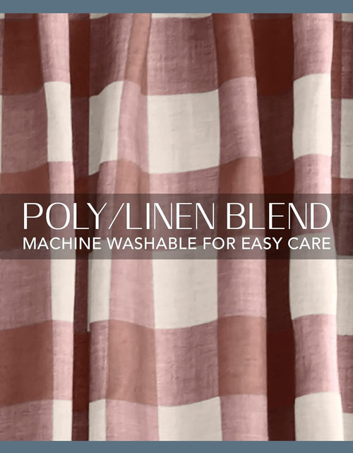 Load image into Gallery viewer, Buffalo-Check Blackout Window Curtain, Living Room and Bedroom Drape with Rod Pocket Tabs, 52&quot; x 84&quot;, Red, 1 Panel
