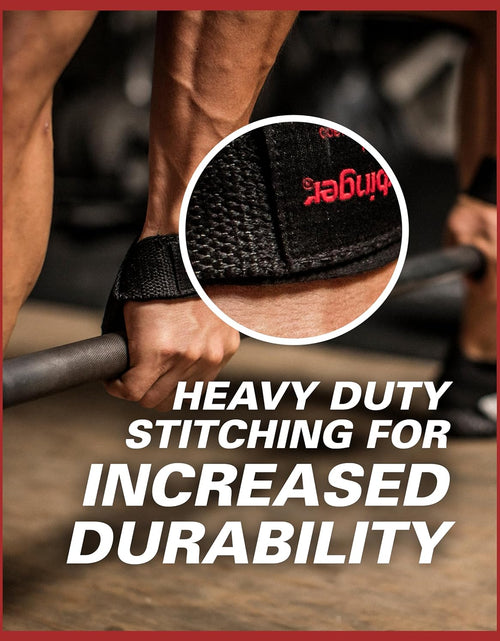 Load image into Gallery viewer, Padded Cotton Lifting Straps with NeoTek Cushioned Wrist (Black, Pair)
