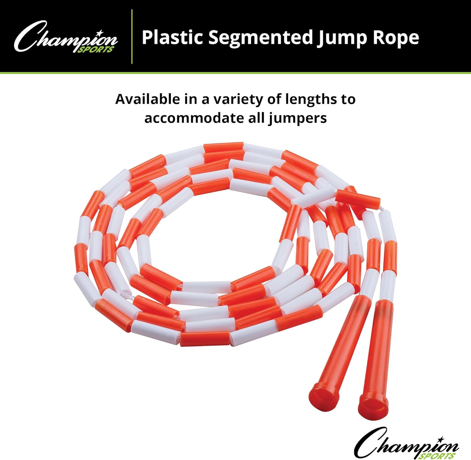 Classic Plastic Segmented Beaded Jump Ropes for Kids to Adults, 10 Feet